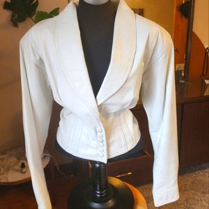 Vintage 80s glam Yucatan Bay Leather Jacket